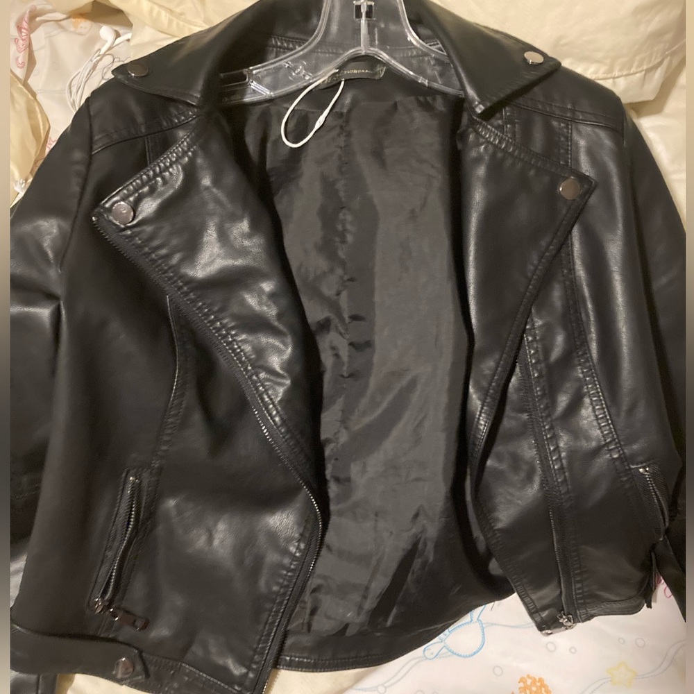 Pleather Jacket Short